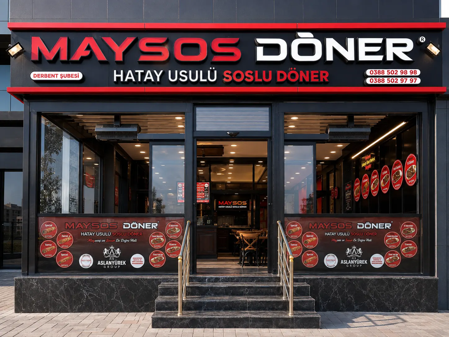 Maysos Döner Niğde Derbent Şubesi şube görünümü
