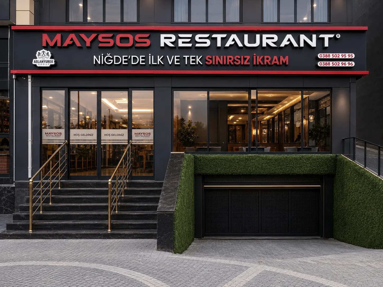 Maysos Restorant Niğde şube görünümü